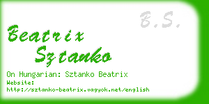 beatrix sztanko business card